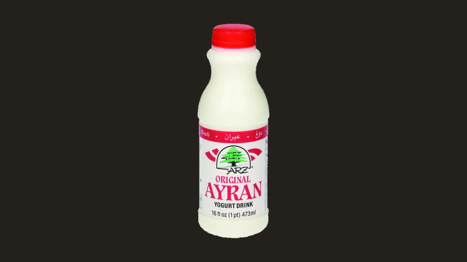 Bottle of Arz original ayran yogurt drink