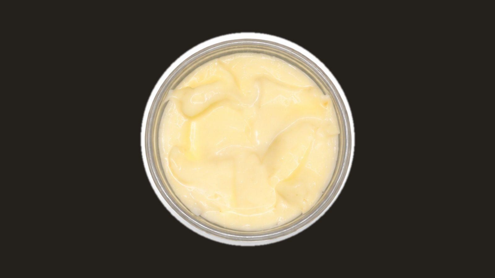Cup of garlic sauce