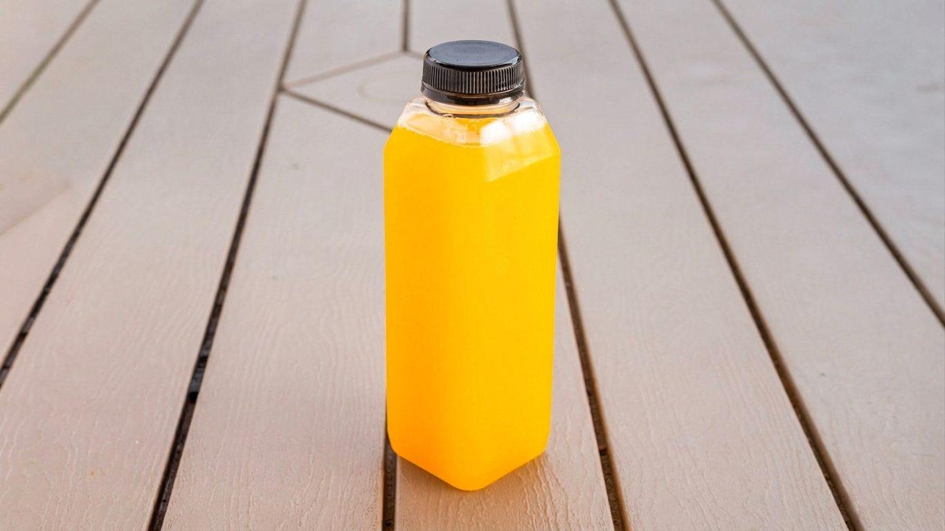 Bottle of orange mangonade